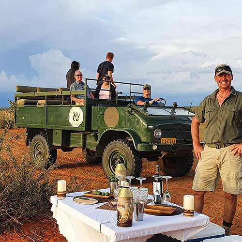 Sun downer after Game Drive