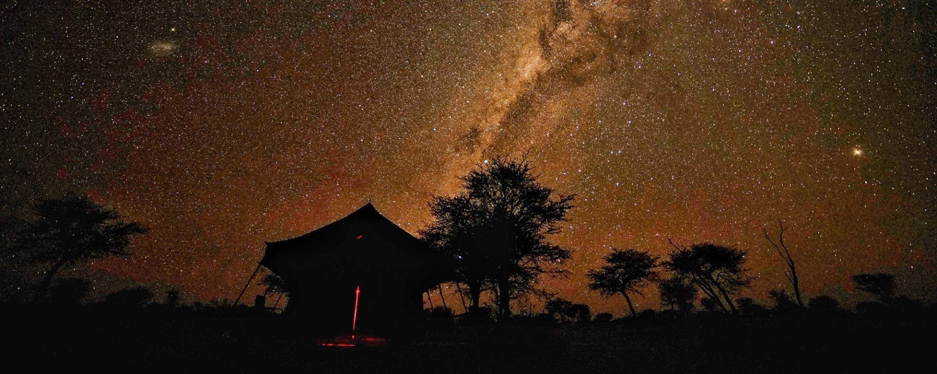 Namibian night sky at Kuzikus