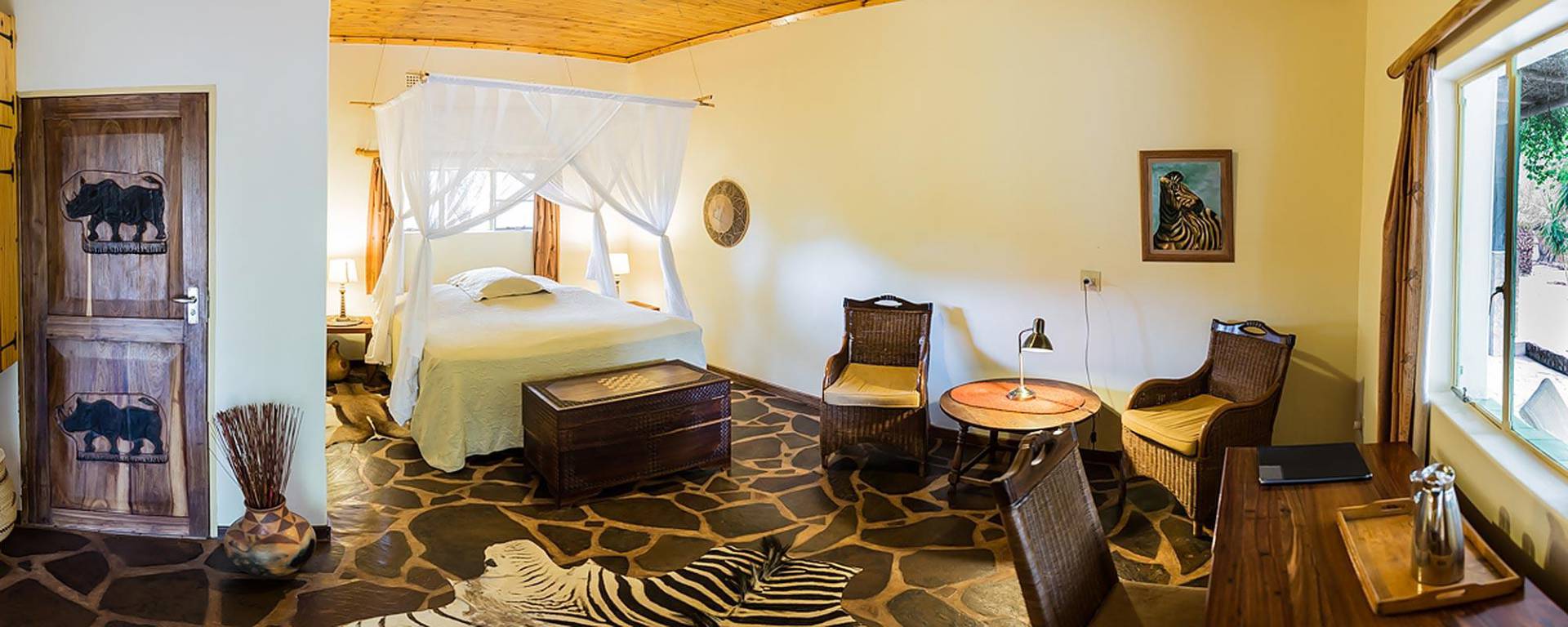 Gästezimmer in einer Lodge in Namibia